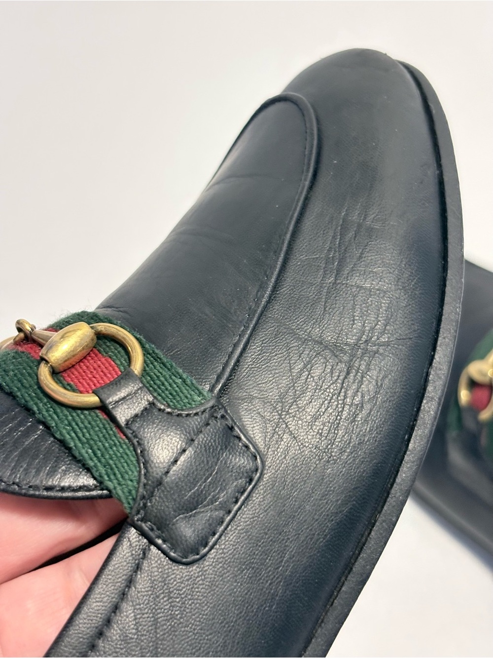 Gucci Black Brixton Web leather loafers
36.5 EU. - Picture 12 of 12